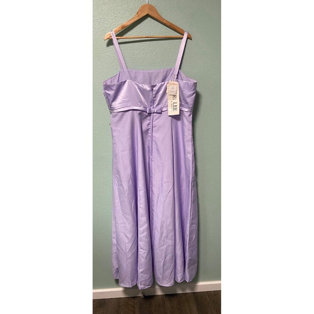 NWT Vintage Mori Lee Women's Plus Size Lavender Purple Bow‎ Dress Size 20 - Picture 2 of 11